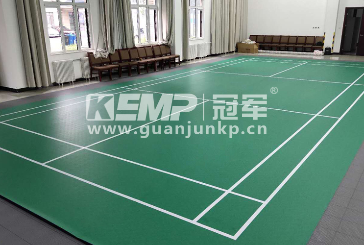 羽毛球館運動地膠